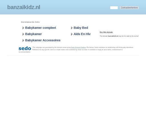Screenshot van Banzaikidz - Luxe babymeubelen